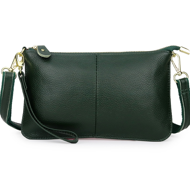 Genuine Leather Candy Color Day Clutches & Crossbody Bags