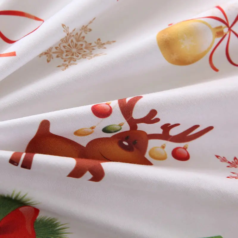 Christmas Duvet Cover Set with Two Pillowcases (1 Piece)