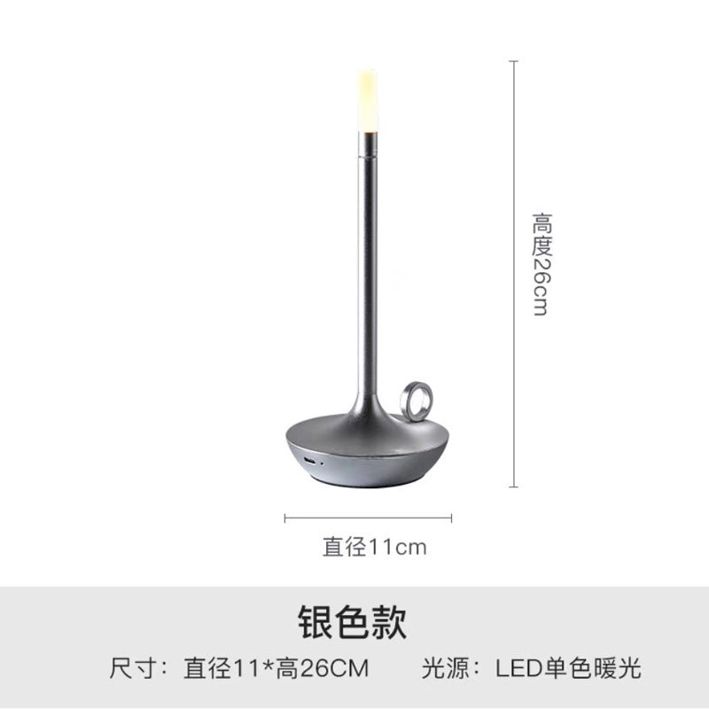 Modern Minimalist LED Vintage Candle Table Lamp