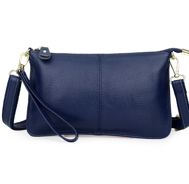 Genuine Leather Candy Color Day Clutches & Crossbody Bags