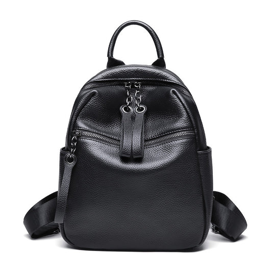 First Layer Leather Leisure Travel Backpack