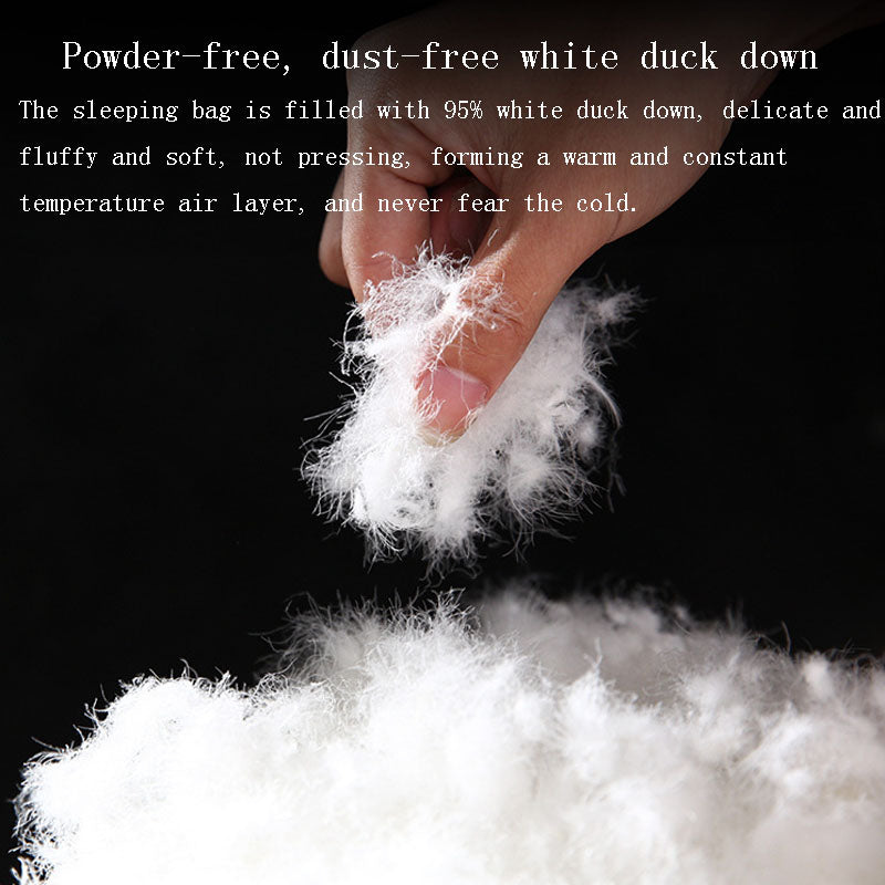 Down Sleeping Bag for Adults - Duck Down Fill