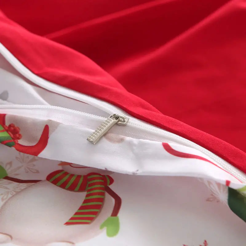 Christmas Duvet Cover Set with Two Pillowcases (1 Piece)